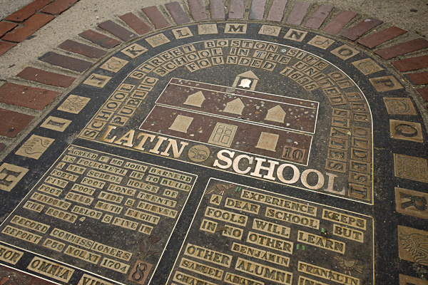Latin School site, School St., Boston, MA Freedom Trail