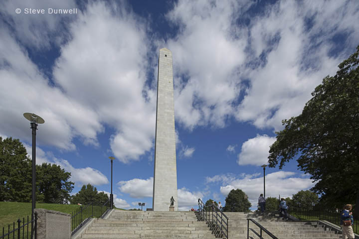 Bunker Hill monument clouds, Charlestown, MA